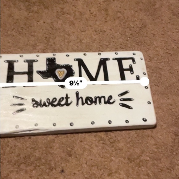 White and Black Home Sweet Home Wall Decor - Picture 3 of 3